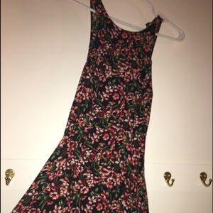 Floral skater girl dress